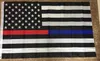 4 Types 90 * 150cm BlueLine USA Police Drapeaux 3x5 Pieds Mince Ligne Bleue USA Drapeau Noir, Blanc Et Bleu Drapeau Américain Avec Œillets En Laiton