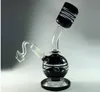 2020 Svart Tjock Base Glas Bongs Vattenrör Grace Bubbler Inline Percolator Rökning Pipor Handhållen Recycler Oil Rigs Glas Bongs Hookahs