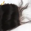 4x4 Virgem Human Human Lace Fechamento HD/Brown com cabelos de beb￪ solto onda profunda ondulada negra de Nova York