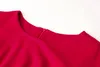 2017 strikje schede vrouwen jurk elegante 3/4 mouw jurken 0917161