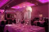 6 armen bruiloft acryl mentale kristal gouden kandelaar voor tafel centerpiece decoratie