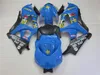 Venda quente kit carenagem kit para Suzuki GSXR1000 2007 2008 azul preto carenagem conjunto GSXR1000 07 08 OT49