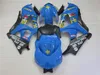 حار بيع العفن هدية عدة لسوزوكي GSXR1000 2007 2008 fairings أسود أزرق مجموعة GSXR1000 07 08 OT49