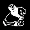 14,5 * 14 cm Schöne Kung Fu Panda Auto Aufkleber Aufkleber Comedy Filmfenster Dekoration Auto Aufkleber und Abziehbilder JDM