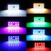 2x Festoon T10 BA9S 16 Farbe RGB LED Panel Auto Auto Innen Lesen Karte Lampe Lichtkuppel Girlande Fernbedienung Blitzlicht