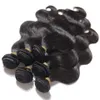 Brazilian Body Wave Human Virgin Hair Weaves Double Wefts Natural Black Color 80gpc 3pcslot Can Be Dyed Bleached Remy Hair Exten5592597