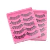 5 Pairs Natural False Eyelashes Short Makeup Handmade Thick Cross Fashion Fak Eye Lashes Tools For Women