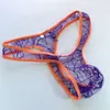 Męskie Sexy Thong T Back Spider Web Lace C-Thru See przez G1559 Mężczyźni Zabawa Bielizna