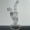 2020 stärkste FTK-Glasbongs Faberge Torus Klein Funktion Glaswasserpfeifen Bohrinseln Samen des Lebens Perc Kopie Raucherbongs Gelenkgröße 14 mm