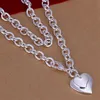 Whole - lowest Christmas gift 925 silver Necklace Bracelet set S652881