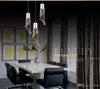 2017 3head crystal droplight Fashion LED Crystal Chandeliers Modern Minimalist K9 Crystal Pendant Light restaurant Living Room Lights