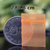 Pomarańczowy Mini Miniaturowy Zip Lock Grip Plastikowe Torby Opakowania Food Candy Prezent Biżuteria Resealable Gruby PE Samo uszczelnienie Mały pakiet pamięci masowej