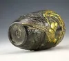 Ganze billige Z chinesische Kollektion Bronze Statuen Goldplating Blumenvogel Vase Pot 20cm214n6909712