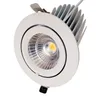 Bridgelux infälld LED -spotlight 2,5/3/4/5/6 tum Rotational Gimbal Light Cri80 stam LED Downlight med visningsvinkel 24 grader