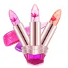 Nieuwe temperatuur Wijzigen Kleur Lip 3 Kleur Waterdicht Langdurige Zoete Transparante Jelly Flower Pink Moisturizer Lipstick