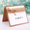 Retro Table Name Place Cards Linen Lace Wedding Party Decorthday Party Center Piece аксессуары Baby Shower7439913