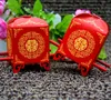 Chinese Asian Style Red Double Happiness Sedan Chair Wedding favor box party gift favor candy box