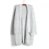 Women's Sweaters Winter Cardigan voor Dames Casual Mode Solid Warm Gebreide Vesten O Neck Lange Mouwen Uitloper1