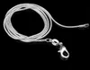 Top kwaliteit plating 925 sterling zilveren slang chain ketting 1mm 16-24 inches mode-sieraden fabriek prijs gratis verzending