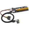 Freeshipping 50pcs 1M PCI-E da 1X a 16X Adattatore PCI Express per scheda riser con cavo USB 3.0 / Alimentatore IDE da 15 pin a 4 pin SATA
