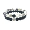 Braccialetti con fili di pietra naturale da 8 mm Fascino di perline curative per uomini Donne amanti Stretch Yoga Jewelry