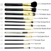 ePacket New Makeup Blusher 12 Pieces Brush With leather Pouch8887343837