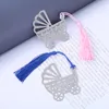 Marque-page en métal pour poussette de bébé avec pompon, cadeau d'anniversaire, cadeaux de fête de mariage, réception-cadeau pour bébé, bleu rose 9769596