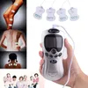 4 Elektrodkuddar TENS ACUPUNTURE MASSAGER Digital Electric Full Body Massager Digital Therapy Massage Machine1998783