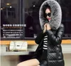 Nuevo abrigo de piel de oveja auténtica para mujer, piel de zorro natural con capucha, plumón de pato blanco, abrigo parka cálido medio largo, casacos 5XL