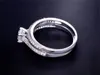 ソナ CZ ディアマント婚約指輪セットリアル 925 スターリングシルバーリング女性バンド結婚指輪約束ブライダルジュエリー JZR131