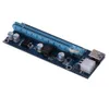 Freeshipping 10pcs / lot 초속 USB 3.0 PCI-E Express 1x Extender 라이저 카드 어댑터 6pin 전원 케이블 라이저 카드 보드