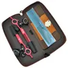 6.0INCH NY PURPLE DRAGON JP440C Hair Shears Set 360 Degree Rotera Salong Hårskärning Tunna Saxar Frisör Saxar, LZS0434