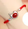 2017 nouvelle agate rouge ma vie bracelet rouge tressé s925 modèles féminins en argent nouvel an lunaire cadeau année chaîne à la main