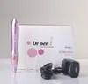 Professionell Dr.Pen Derma Pen Microneedle Dermapen för ärravlägsnande Anti-Aging med 102 st nålpatroner Gratis frakt