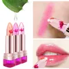 Lip Balm Temperature Change Color Lip Waterproof Long Lasting Sweet Transparent Jelly Flower Pink Moisturizer Lipstick 3 Flavor 3pcs