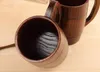 Nouveau écologique 400 ml classique en bois bière thé tasse à café tasse bouteille d'eau résistant à la chaleur maison bureau fête verres