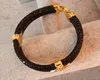 Bracciale in pelle BC Stingray 5mm rotondo cool bracciale da uomo in vera pelle di lusso con cinturino in acciaio inossidabile296q