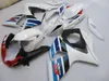 Mold wtryskowy Bezpłatny 7 Prezenty Głośni Zestaw do Suzuki GSXR1000 09 10 11-15 Białe Blue Red Fairings Set GSXR1000 2009-2015 OT20