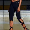 Pantalons pour femmes Capris Vente en gros - Hayoha Athletics Leggings Femmes Enveloppées Danse Ballet Fitness Slim Noir Legging Sportswear Vêtements Hot Bodybuilding