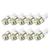 50 pcs T10 Wedge 5-SMD 5050 Xenon Lâmpadas LED 192 168 194 W5W 2825 158 Branco