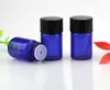 2ml Mini Paint Blue Glass Essential Oil Bottle Orifice Reducer Cap Blue Small Glass Fials 600PCS