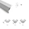 50 X 1M sets/lot V shape aluminium led profile and 120 corner led wall extrusion for outer wall lighting