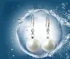 Monili delle donne 925 orecchino d'argento naturale perla naturale ciondola gli orecchini del gancio orecchini a forma di orecchio orecchini a forma di orecchini orecchini di alta qualità