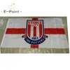 Inghilterra Stoke City FC Tipo B 3 * 5 piedi (90 cm * 150 cm) Bandiera EPL in poliestere Decorazione striscione bandiera del giardino di casa volante Regali festivi