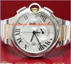 신형 패션 시계 44MM 2 톤 핑크 골드 / 스틸 쿼츠 크로노 손목 시계 W6920075 시계 남성 손목 시계 남성 손목 시계