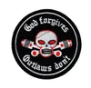 Grosses soldes!Dieu pardonne Outlaw Don't Motorcycle Broidered Patch Biker Iron on Patch for Jacket Vest Rider Brodery Patch Livraison gratuite