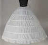 Bollklänning stora petticoats 2017 New Black White 6 Hoops Bride Oderskirt Formell klänning Crinoline Plus Size Wedding Accessories8071154