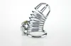 Rostfritt stål Male Chastity Device Beltadult Cock Cage with Curve Cocks Ring Bondage Sex Toys9005774