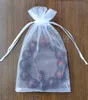 Organza Drawstring Gift Bag 12X17cm (4.75 "x6.5") 메이크업 쥬얼리 주머니 웨딩 캔디 부탁 자루