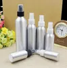 Empty Metal Aluminum Spray Bottles Containers Perfume Metal Container Essential Oil Bottle with aluminum mist sprayer pump